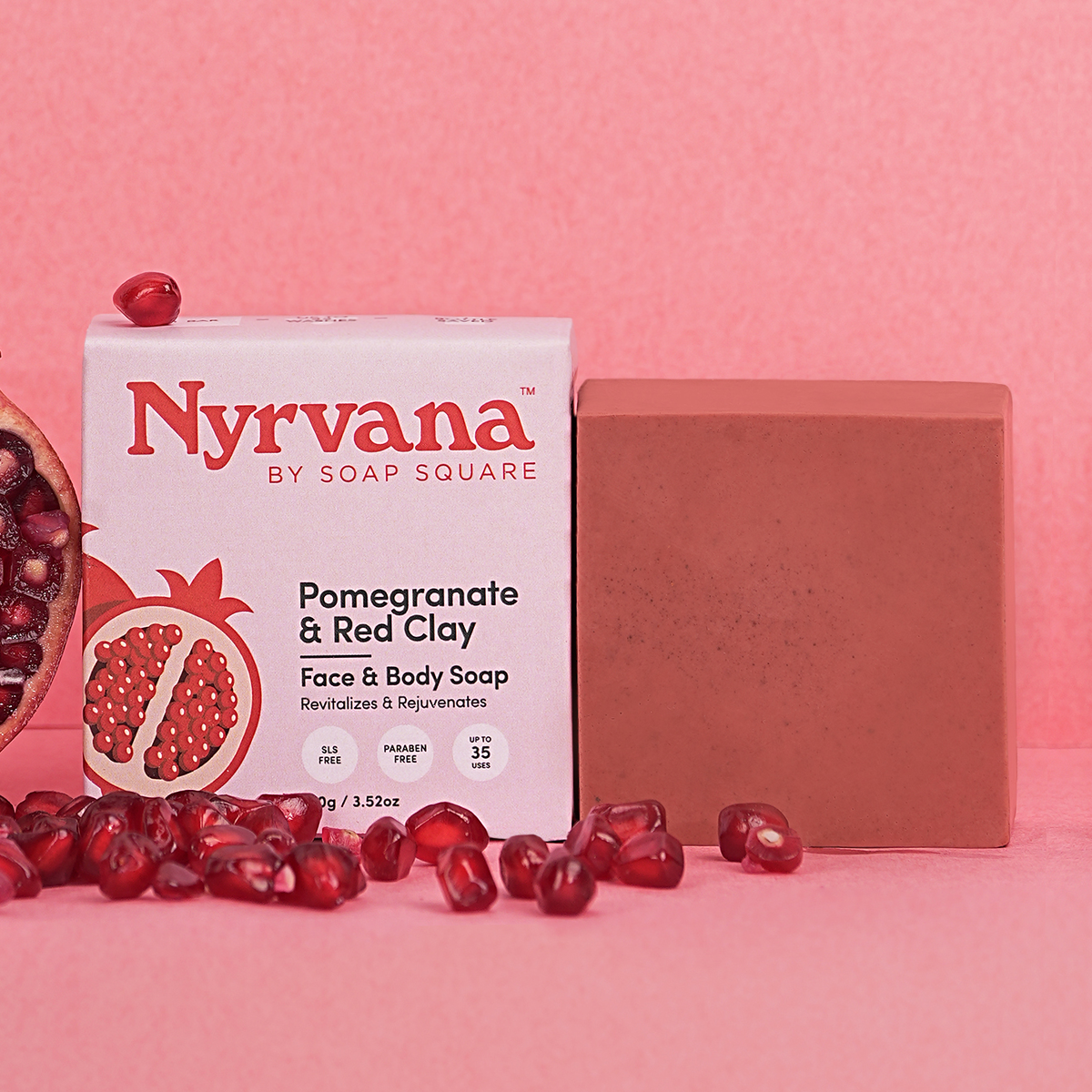 French Red Clay & Pomegranate Soap