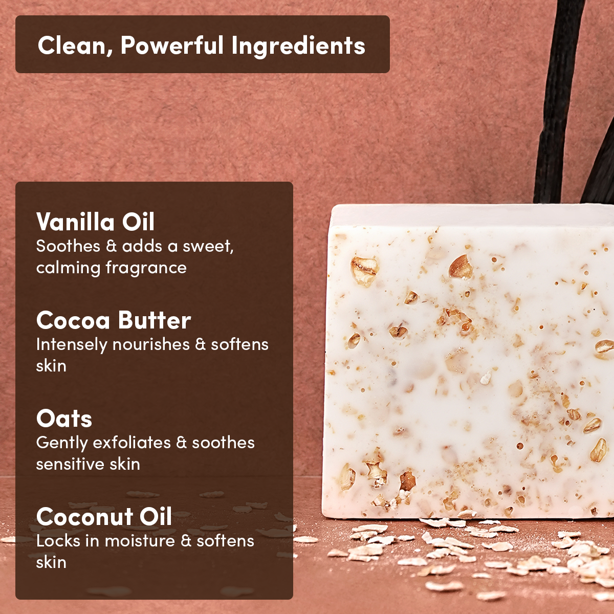 Oats & Vanilla with Cocoa Butter Soap