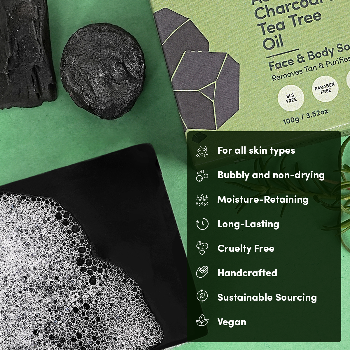 Charcoal & Tea Tree Oil Soap