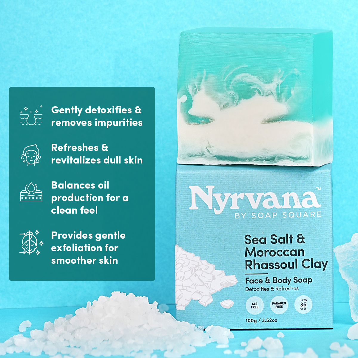 Sea Salt & Moroccan Rhassoul Clay Soap