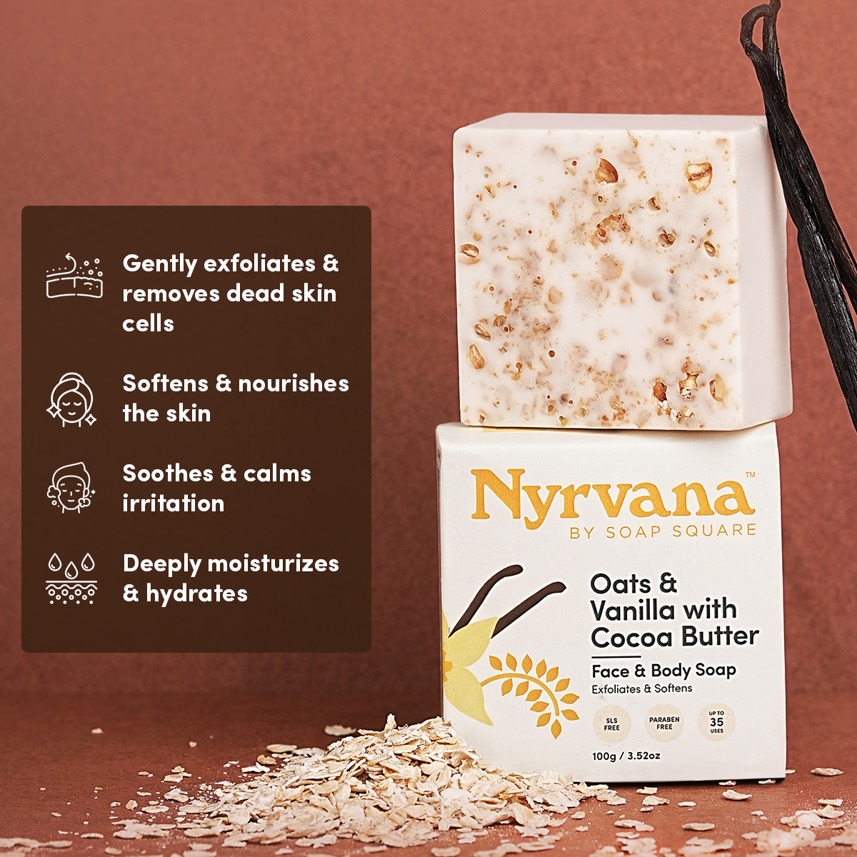 Oats & Vanilla with Cocoa Butter Soap