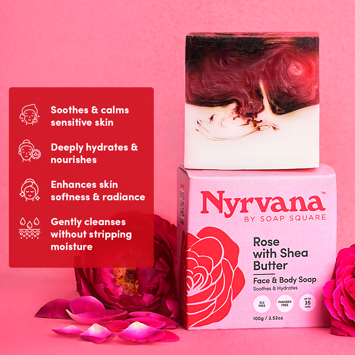 Rose with Shea Butter Soap